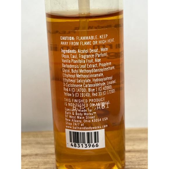 Bath & Body Works Pleasures Warm Vanilla Sugar Body Splash Spray 2 fl oz - Picture 4 of 4